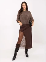 Sukňa MI SD 3287.36 hnedá