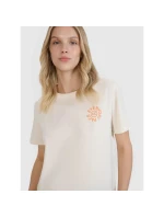 Dámske tričko oversize s potlačou 4F 4FWSS25TTSHF1994-11S