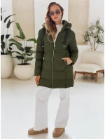 Dámska zimná bunda s kapucňou GABRIELLE zelená FashionStreet TY4364