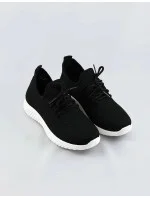 Ľahké čierne dámske nazúvacie tenisky adidasky (YM-147)