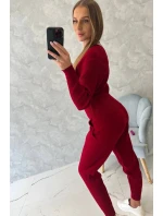 Dvojdielny sveter červený