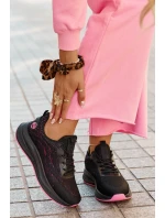 Sneakersy Buty Sportowe Damskie Na Platformie Big Star RR274523 HI-POLY SYSTEM Czarne