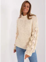 Jumper AT SW 2382.97P svetlo béžová