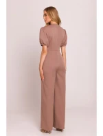 M852 Kombinéza s nadýchanými rukávmi - mocca