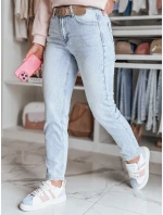 Dámske džínsové nohavice slim fit s opaskom NEOPASS modré FashionStreet UY2680 Dámske džínsové nohavice slim fit s opaskom NEOPASS modré FashionStreet UY2680