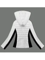 Dámska bunda z lepenej tkaniny J Style White (16M9223-281) Dámska bunda z lepenej tkaniny J Style White (16M9223-281)