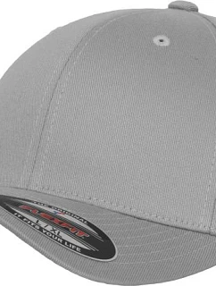 Flexfit 6277 6-panelová čiapka Flexfit Wooly Combed 55.6277 strieborná