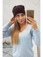 Dámska čiapka Ingrid K371 hnedá Dámska čiapka Ingrid K371 hnedá