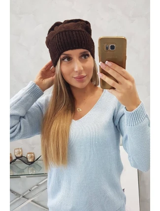 Dámska čiapka Ingrid K371 hnedá Dámska čiapka Ingrid K371 hnedá