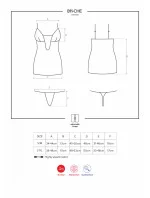 Košieľka 811-CHE chemise - Obsessive