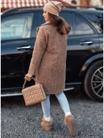 Dámsky kabát z jahňacej kože MOODLAY long beige FashionStreet NY0726