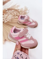 Dziecięce Sneakersy Buty Sportowe Na Rzep Różowe Viona