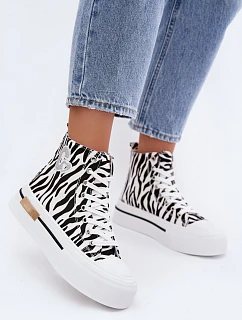 Dámske tenisky na platforme Zebra Meloria