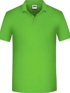 Daiber JN 874 Pánske pracovné polo z bio piqué 02.0874 limetkovozelené