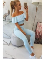 Modrá sada volánikov