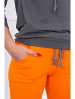 Oranžová+sivá farebná pruhovaná sada