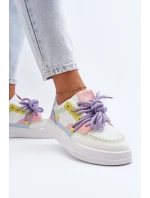 Damskie Sneakersy Eko Skórzane Multikolor Avanalis