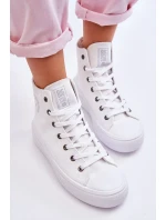 Dámské vysoké tenisky Big Star Bílé