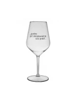 PROTOŽE BÝT PROGRAMÁTOR NENÍ PRDEL - čirá nerozbitná sklenice na víno 470 ml