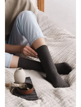 DÁMSKE PONOŽKY S ŤAVOU VLNOU 053