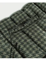 Dámska obojstranná zimná bunda khaki (w557big)