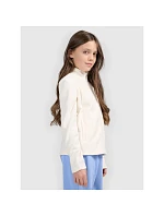 Dievčenský bežný fleece s kapucňou 4F 4FJRSS26TFLEF507-11S Dievčenský bežný fleece s kapucňou 4F 4FJRSS26TFLEF507-11S