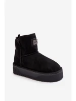 Wegańskie Wodoodporne Śniegowce Na Platformie D.Franklin DFSH371004 Czarne