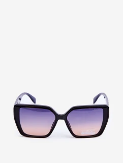 Okulary Przeciwsłoneczne Damskie Z Ozdobnym Detalem UV400 Granatowe