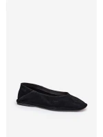 Zamszowe Baleriny Damskie Big Star RR274080 Czarne