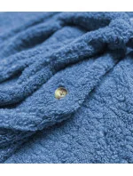 Svetlo modrá dámska bunda "baránok" (GSQ2229)