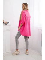 Bavlnená mušelínová košeľa Fuksja Bavlnená mušelínová košeľa Fuksja