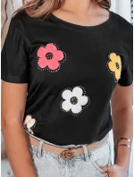 Dámske bavlnené tričko DAISYLA black FashionStreet RY2744 Dámske bavlnené tričko DAISYLA black FashionStreet RY2744