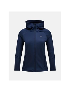 Dámska mikina Peak Performance Rider Essentials Zip Hood - blue shadow/blue shadow veľkosť: s