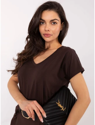 Tričko RV TS 4832.47P tmavohnedé Tričko RV TS 4832.47P tmavohnedé