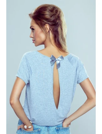 Blúzka Ilza Melange - Svetlosivá - Eldar