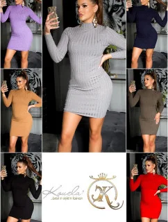 Sexi pletené šaty JM-98302 čierne - FPrice