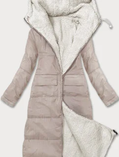 Obojstranná zimná bunda s medvedíkom J Style light beige (16M9167-280)