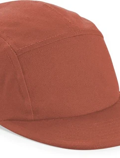 Beechfield B 654 5-panelová plátená čiapka s kšiltom „Camper“ 53.0654 terakota