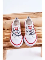Dziecięce Materiałowe Trampki BIG STAR KK374048 Białe