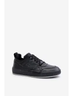 Sneakersy Męskie Z Eko Skóry Big Star OO174004 Czarne