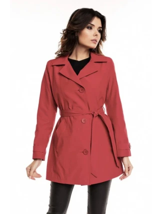 Dámsky plášť 63549 červený - Cabba