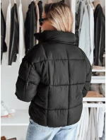 Dámska krátka zimná prešívaná bunda VIBEGIRL black FashionStreet TY4948 Dámska krátka zimná prešívaná bunda VIBEGIRL black FashionStreet TY4948