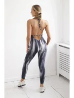 Fitness oblek s push up grafitom