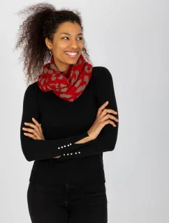 Tunelový šál AT KM ENEC B63 1.44P červená