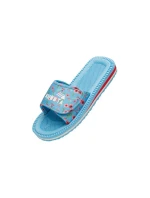 Klapka na suchý zips Kubota viacfarebná kvetinová modrá K25SS-100-001-14-1