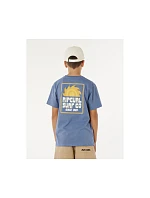 Chlapčenské tričko RIP CURL Pacific Rinse Sunrise Tee-Boy, modré, detské Chlapčenské tričko RIP CURL Pacific Rinse Sunrise Tee-Boy, modré, detské