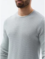 Pánsky sveter E121 Svetlo šedá - Ombre Pánsky sveter E121 Svetlo šedá - Ombre
