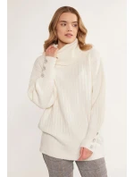 Sveter Golf SWEB400 s puzdrovými rukávmi biely - Monnari