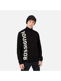 Pánsky sveter ROSSIGNOL SIGNATURE HZ SWEATER, čierny