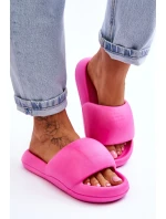 Lekkie Piankowe Damskie Klapki Na Platformie Fuksja Milton